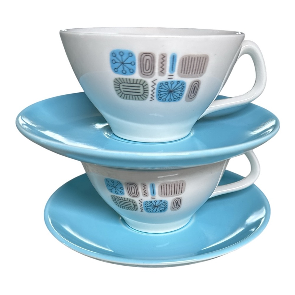 Vintage Retro‎ MCM Atomic Mugs / Teacups